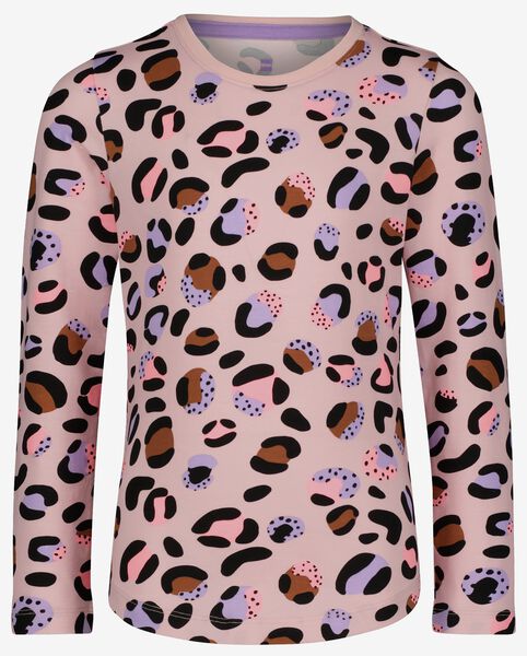 pyjama enfant coton/stretch léopard rose pâle - 1000024671 - HEMA