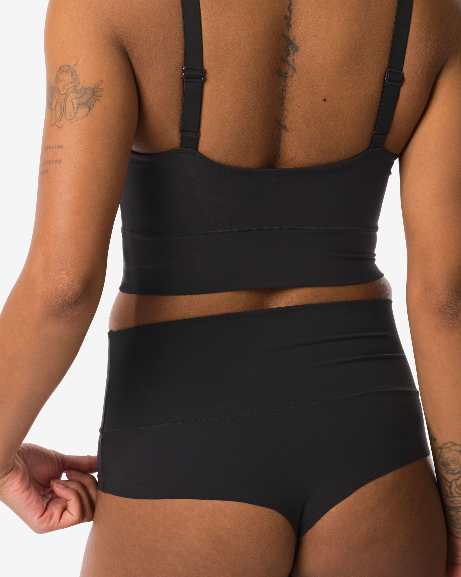 string femme taille haute ultimate comfort noir noir - 19690345BLACK - HEMA