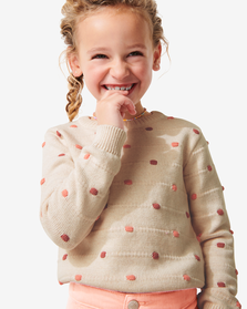 Kinder-Strickpullover mit Noppen eierschalenfarben eierschalenfarben - 1000029655 - HEMA