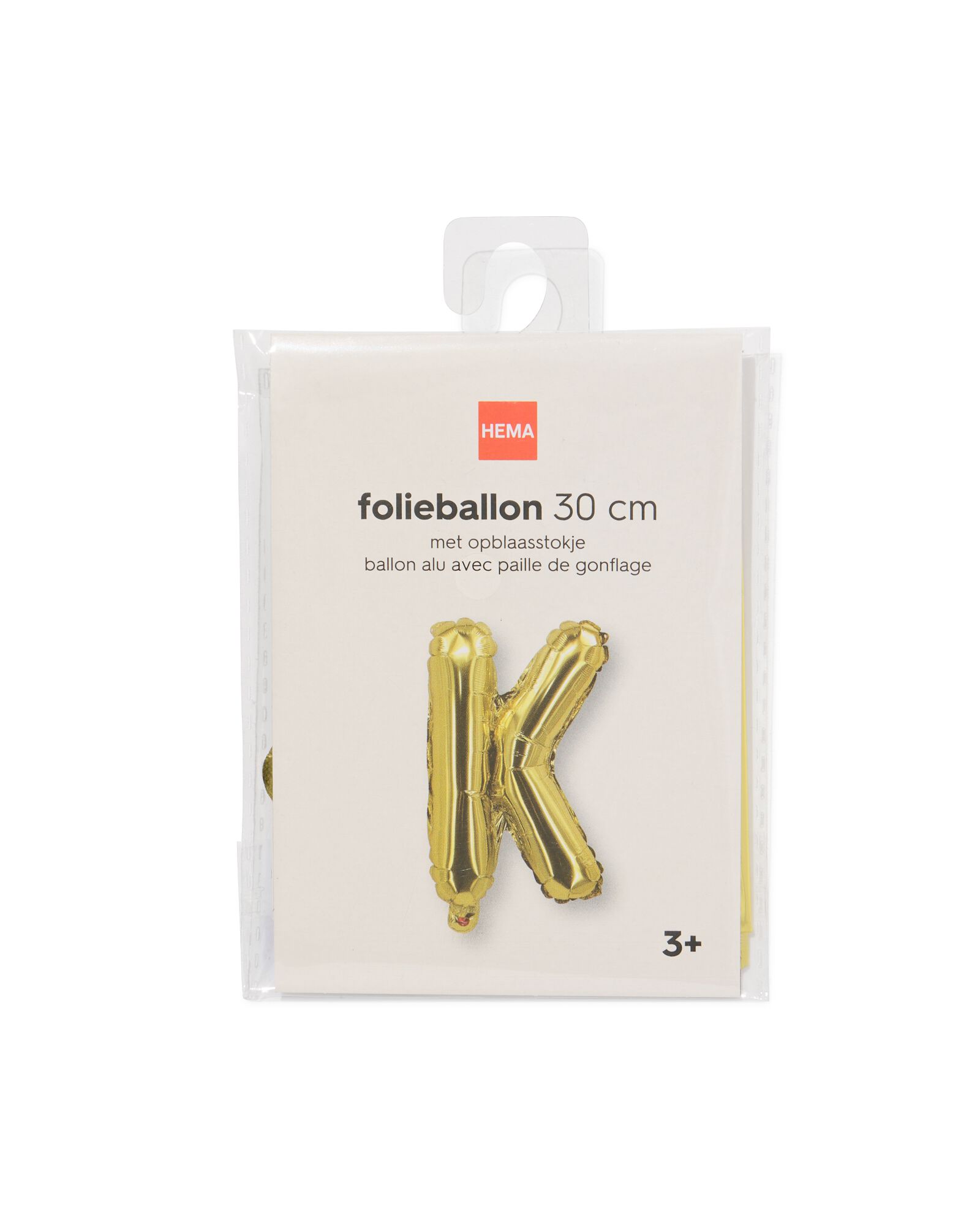 ballon aluminium lettre K 30cm dor&eacute; - 14260041 - HEMA