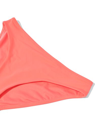Damen-Bikinislip, mittelhohe Taille korallfarben M - 22351218 - HEMA