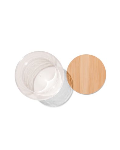 organiseur rond transparent avec couvercle &Oslash;8.7x10.6 - 80330012 - HEMA