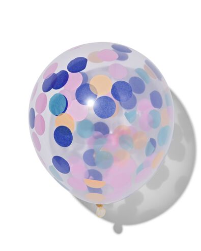 6 ballons confetti - 14230016 - HEMA