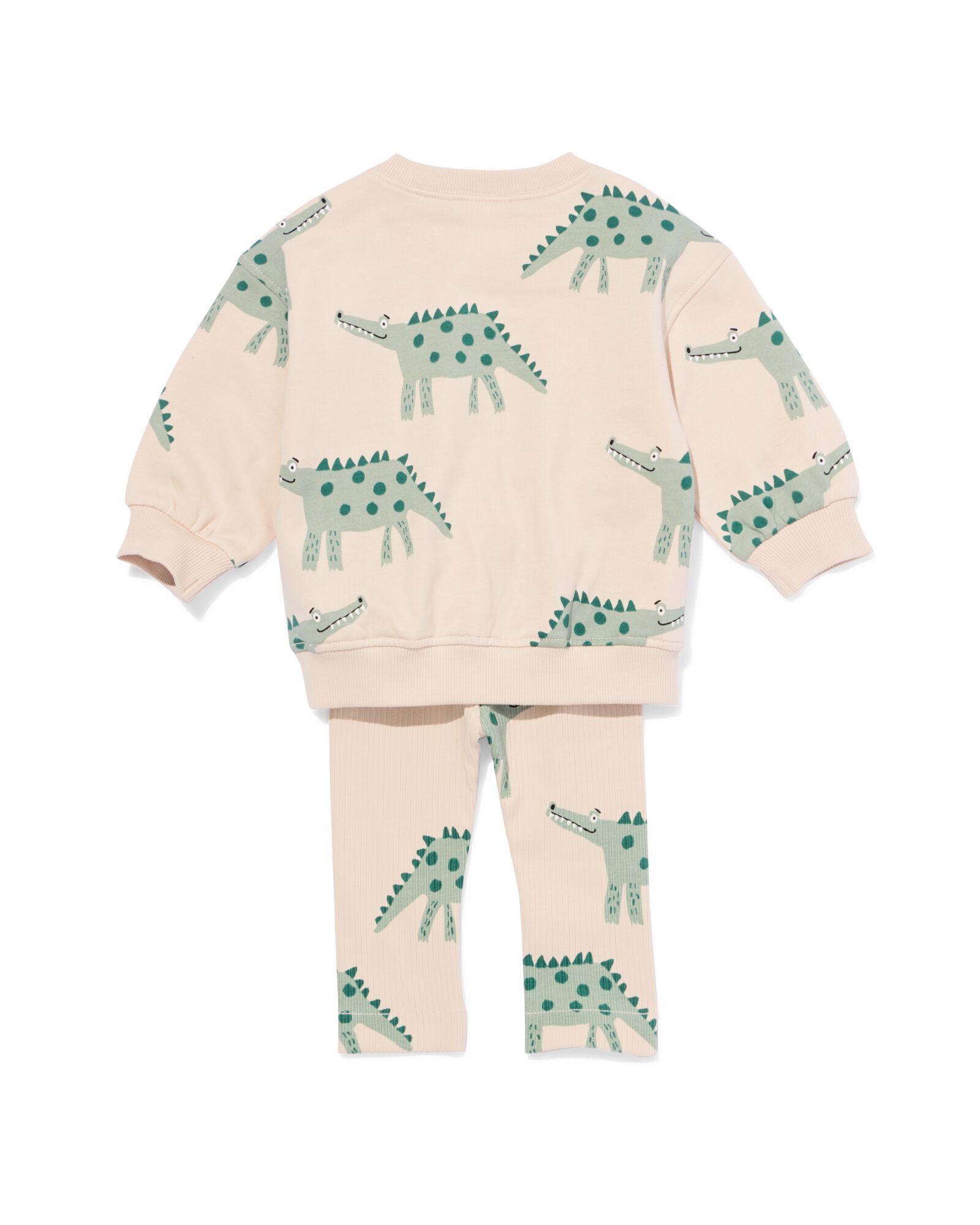 ensemble jogging bébé monstres écru écru - 33166170ECRU - HEMA