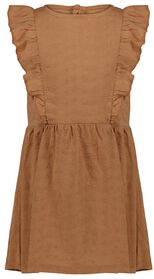 robe enfant avec broderie marron marron - 1000027075 - HEMA