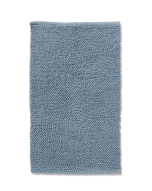 tapis de bain 50x85 chenille bleu glacier - 5210203 - HEMA