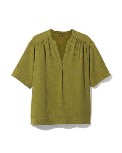 Damen-Shirt Lynn dunkelgrün M - 36216152 - HEMA