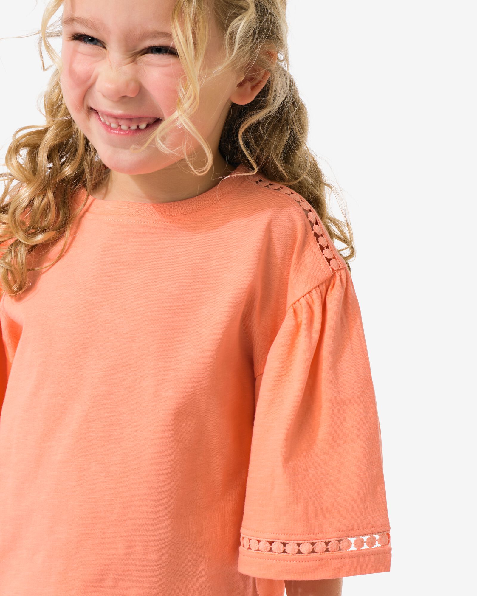 Kinder-T-Shirt, Jersey korallfarben korallfarben - 30845166CORAL - HEMA