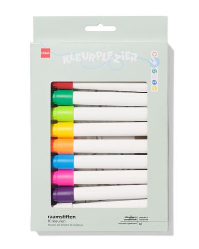 marqueurs de fen&ecirc;tre avec gabarits 12 pi&egrave;ces - 15900177 - HEMA