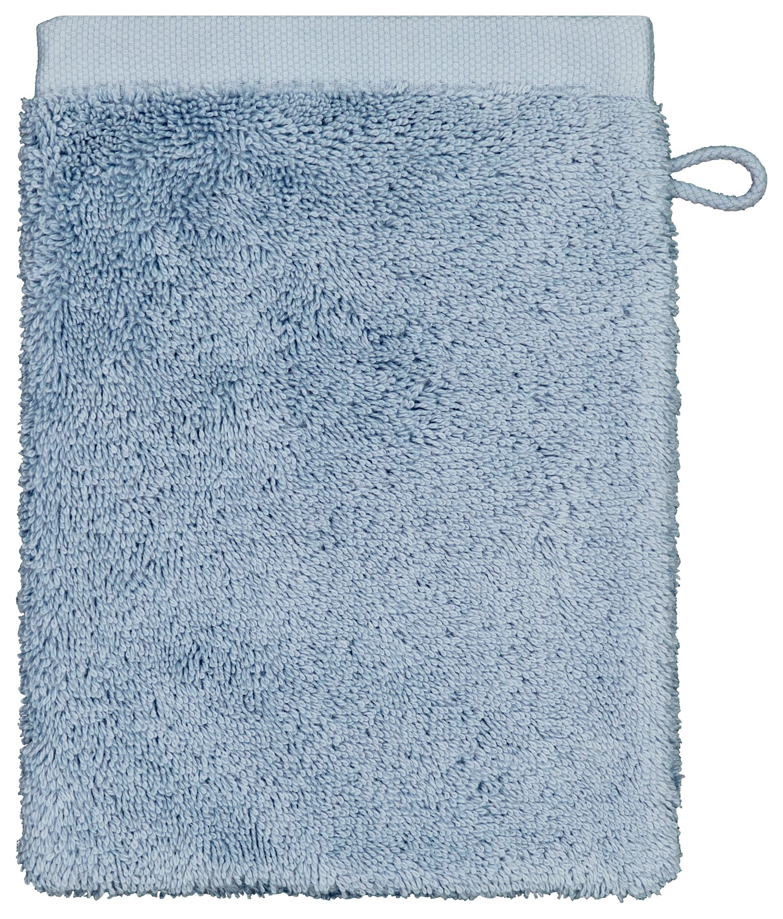 gant de toilette qualité hôtelière extra douce bleu glacier - 5270120 - HEMA
