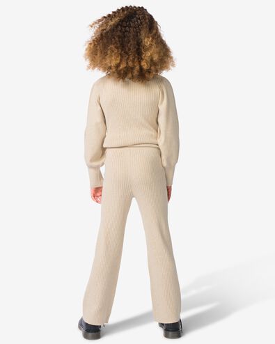 kinderlegging flared rib ecru ecru - 30837646ECRU - HEMA
