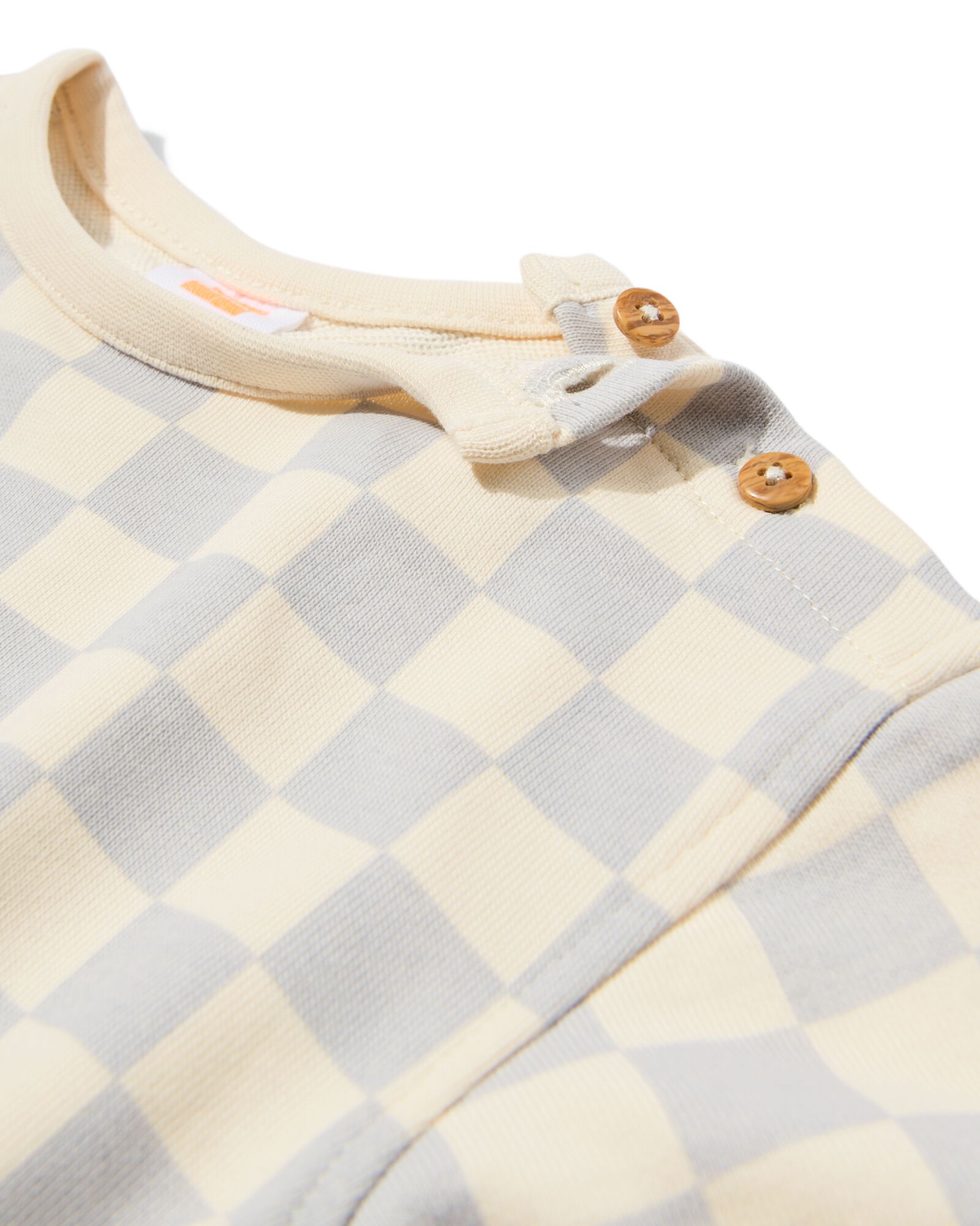 pull nouveau-n&eacute; carreaux gris clair - 33415520LIGHTGREY - HEMA