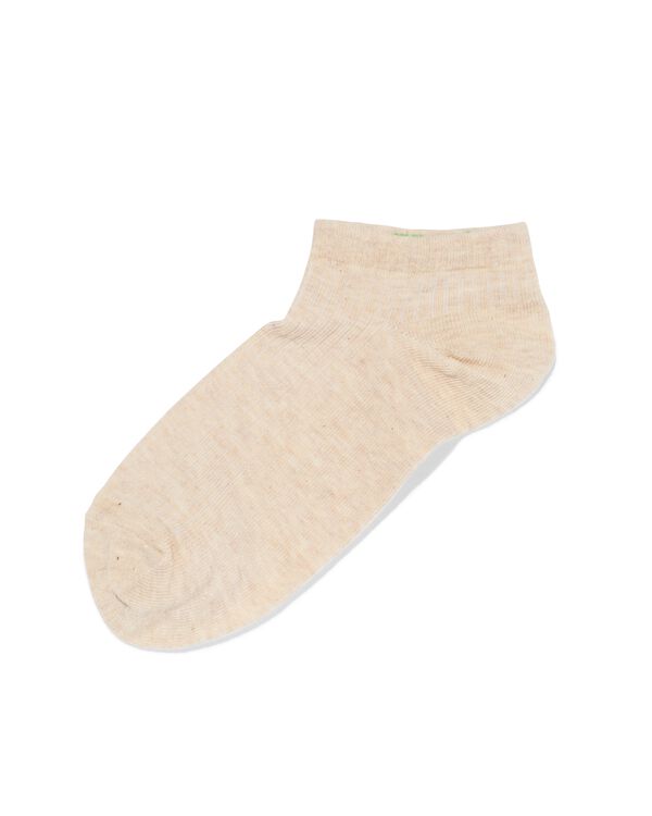 socquettes femme c&ocirc;tel&eacute;es beige beige - 4280950BEIGE - HEMA