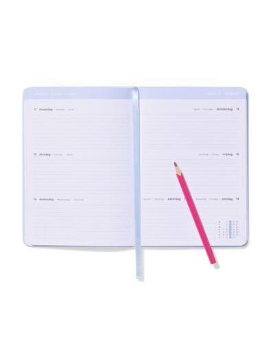 schoolagenda 2026-2027 13.1x18.4cm kunstleer - 14505645 - HEMA