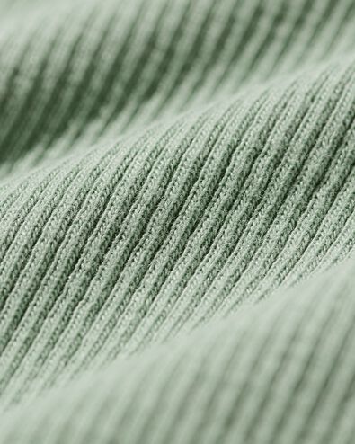 newborn meegroei overslag body rib  groen - 33430320GREEN - HEMA