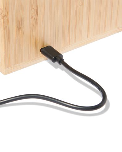 Organizer mit kabellosem Ladeger&auml;t Bambus - 39610006 - HEMA