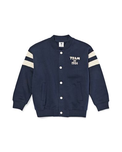 kinder baseballjack donkerblauw - 30744803DARKBLUE - HEMA