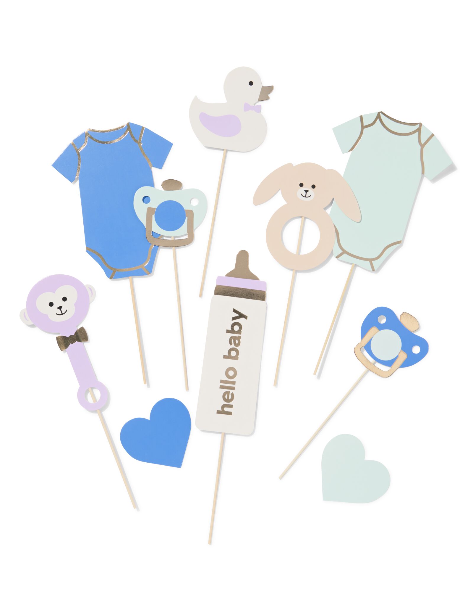 accessoires de f&ecirc;te b&eacute;b&eacute; 8 pi&egrave;ces  - 14250266 - HEMA