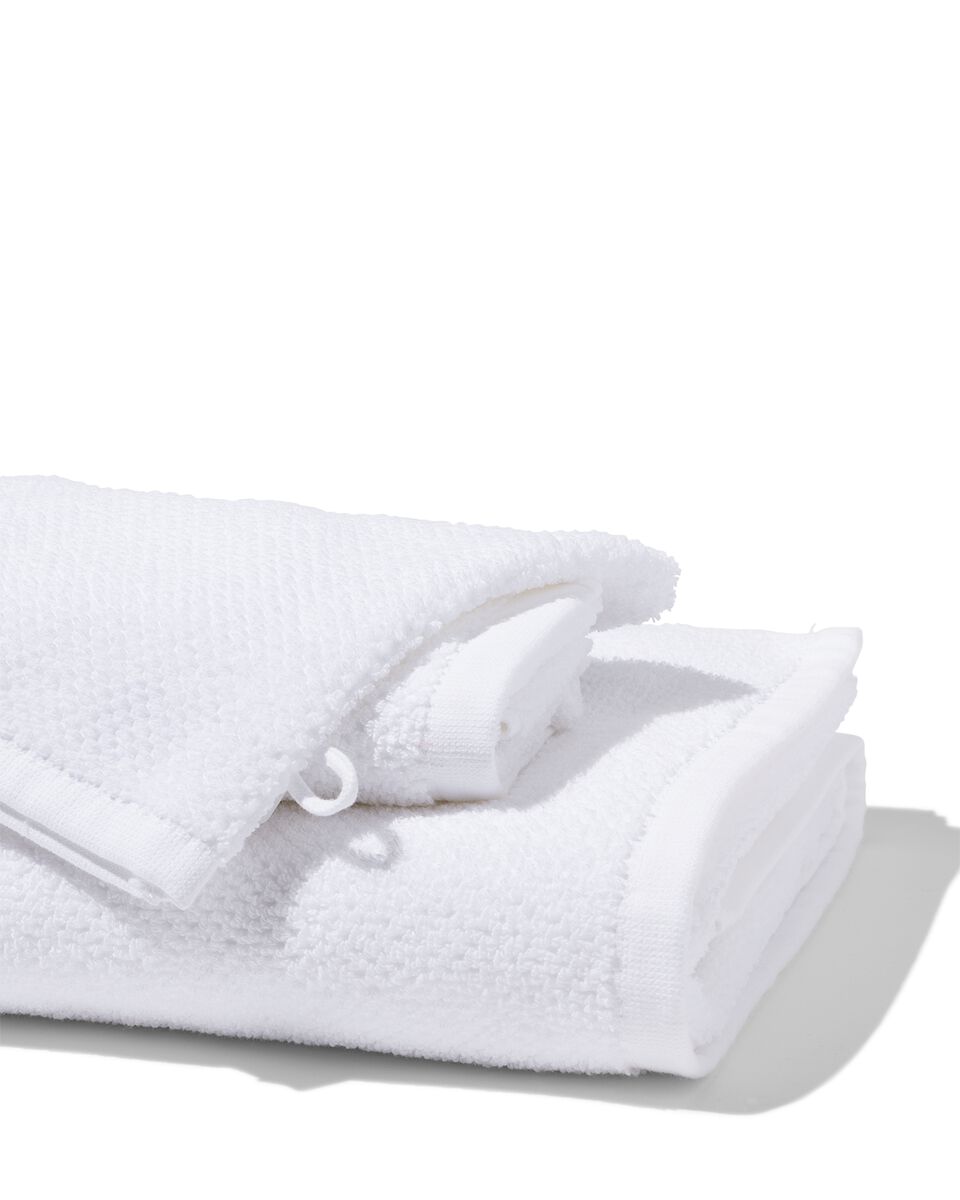 stoomboot toelage Verandering handdoek 70x140 zware kwaliteit wit structuur - HEMA