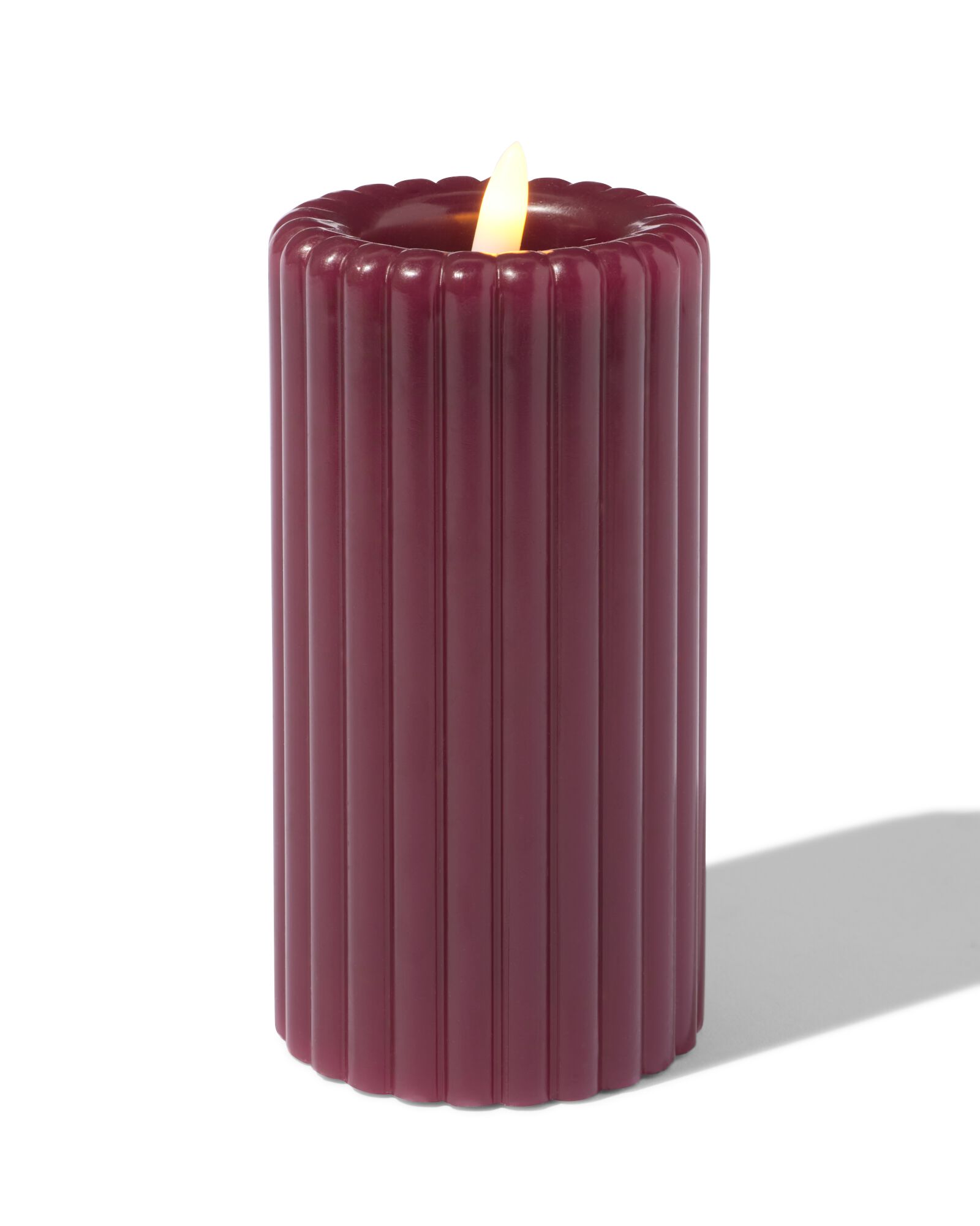 bougie LED bordeaux - 13550095 - HEMA