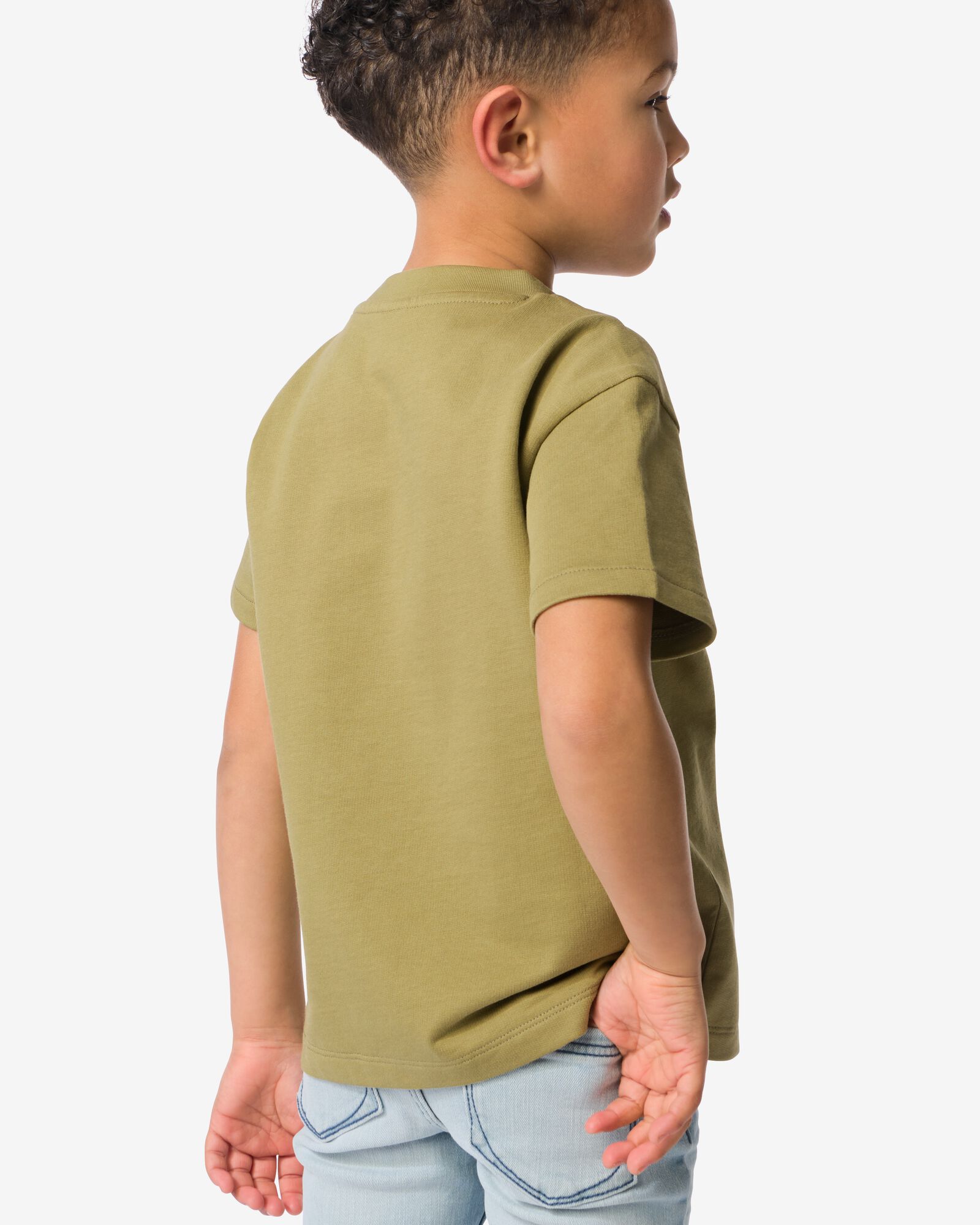 Kinder-T-Shirt, Popcorn olivgr&uuml;n olivgr&uuml;n - 30713003OLIVE - HEMA