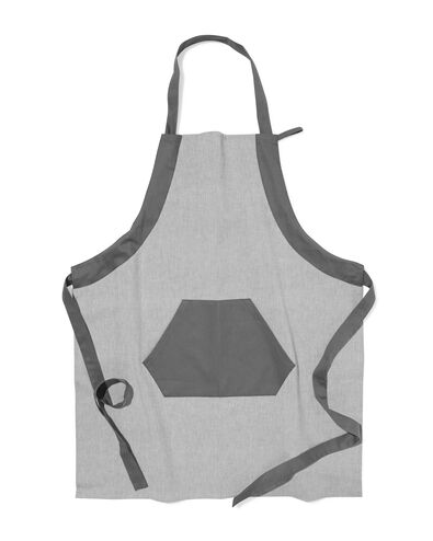 tablier coton gris - 5460006 - HEMA