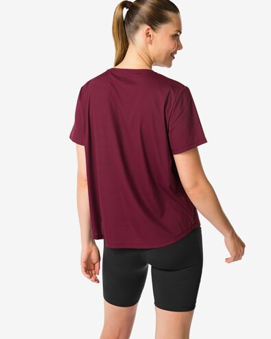 Damen-Sportshirt  dunkelrot - 36030361DARKRED - HEMA
