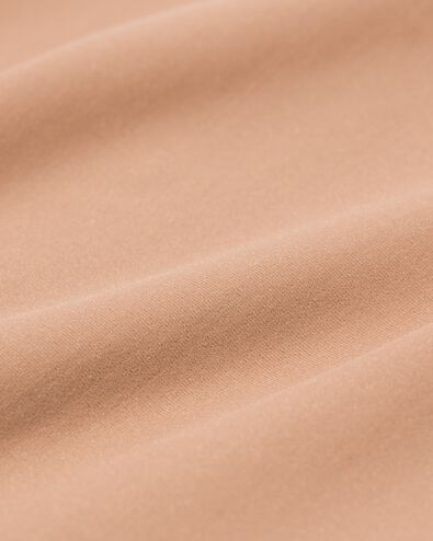 damesbikershort hoge taille medium corrigerend elastaan platte naden lichtbruin lichtbruin - 21500373LIGHTBROWN - HEMA