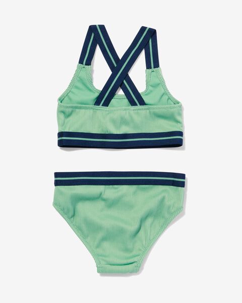 bikini enfant avec côtes vert - 1000030462 - HEMA