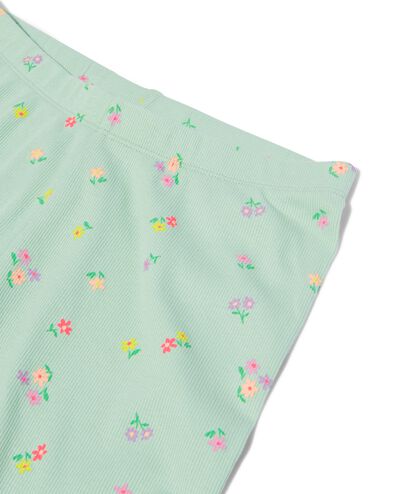 pyjama enfant avec fleurs côte coton/stretch - 23021587 - HEMA