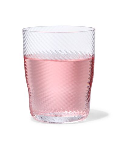 verre &agrave; eau en verre Bergen &agrave; relief torsad&eacute; - 9401152 - HEMA
