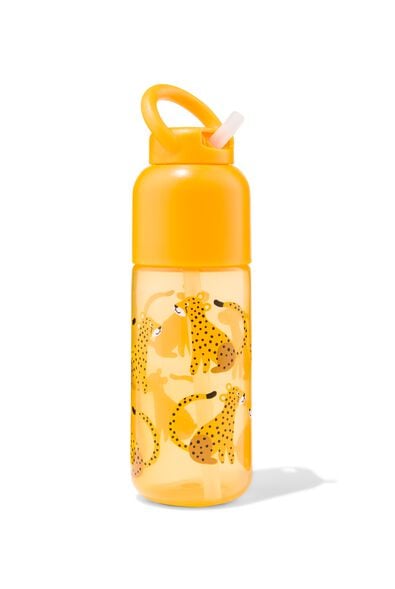 Trinkflasche mit Trinkhalm, Leopard, 300 ml - 80650076 - HEMA