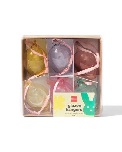 Dekoh&auml;nger Glas Ei &ndash; 6 St&uuml;ck - 25830066 - HEMA