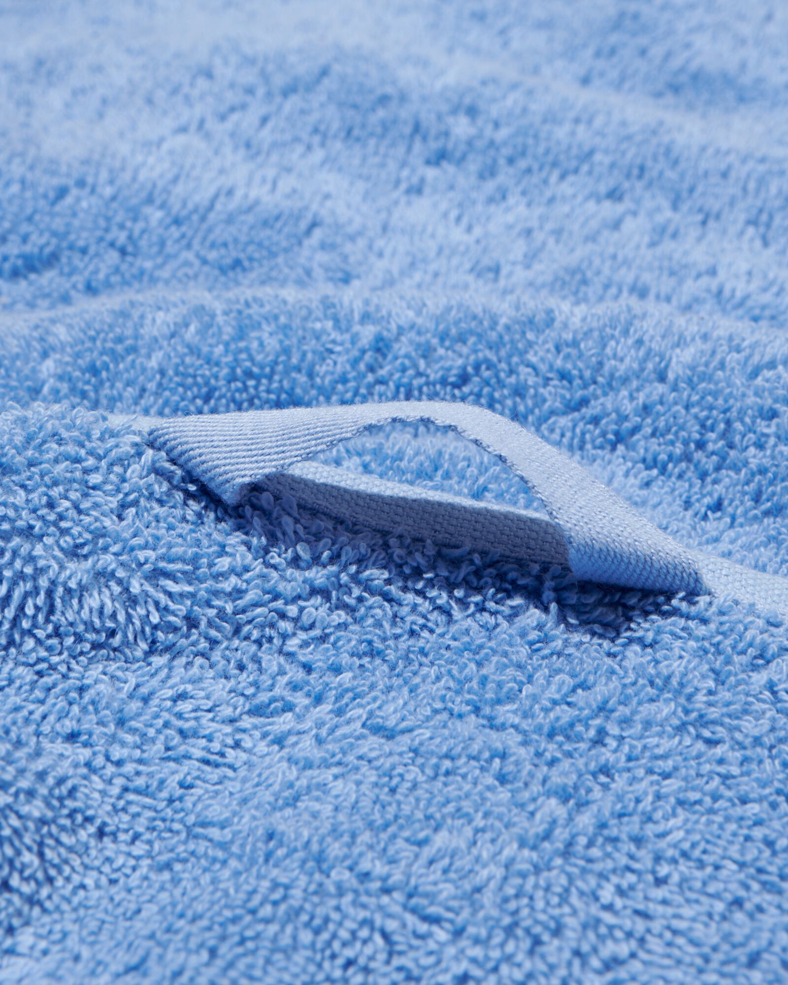handdoeken - zware kwaliteit felblauw handdoek 70 x 140 - 5250386 - HEMA