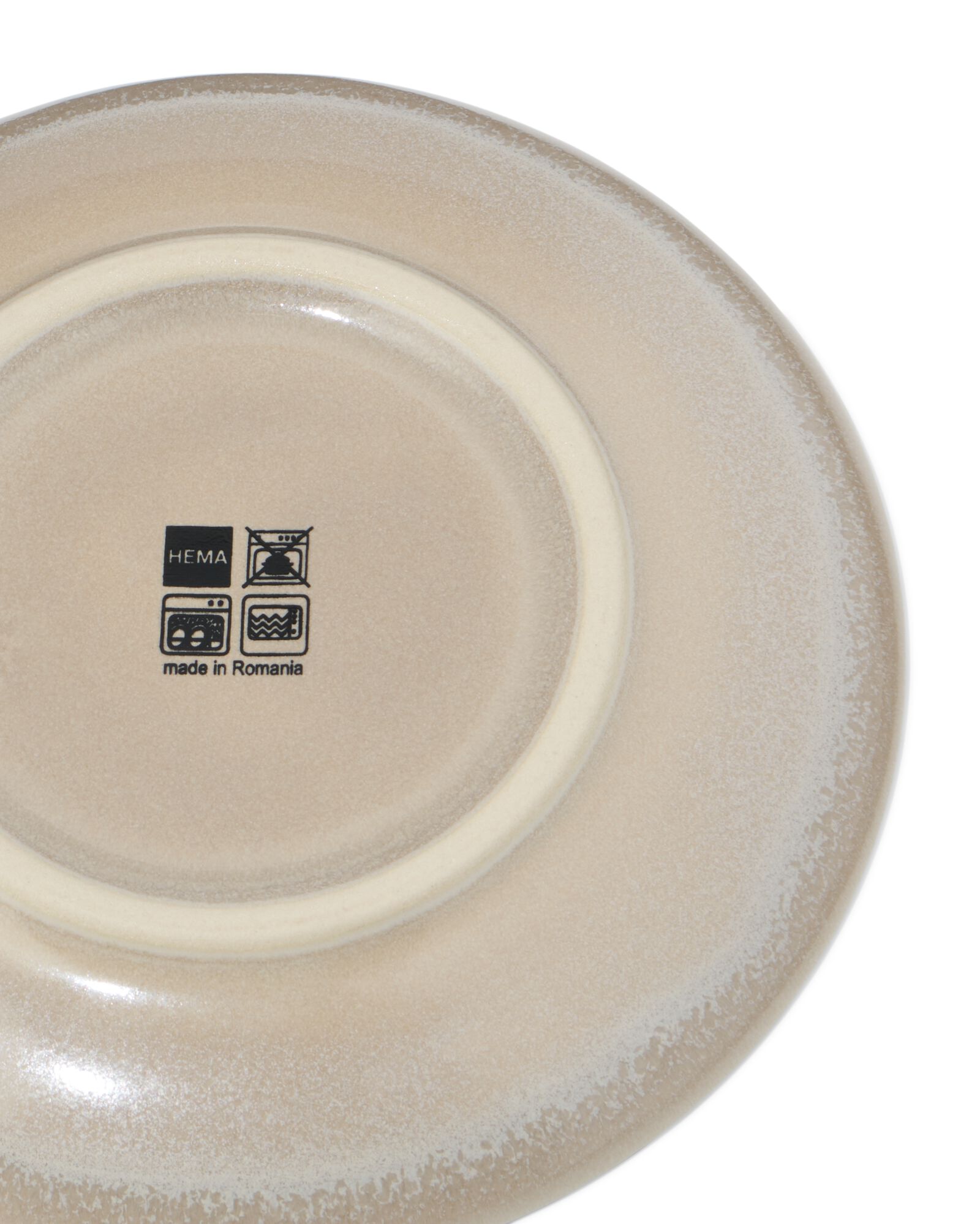 petite assiette  &Oslash;16cm PUUR gla&ccedil;ure r&eacute;active beige - 9650142 - HEMA