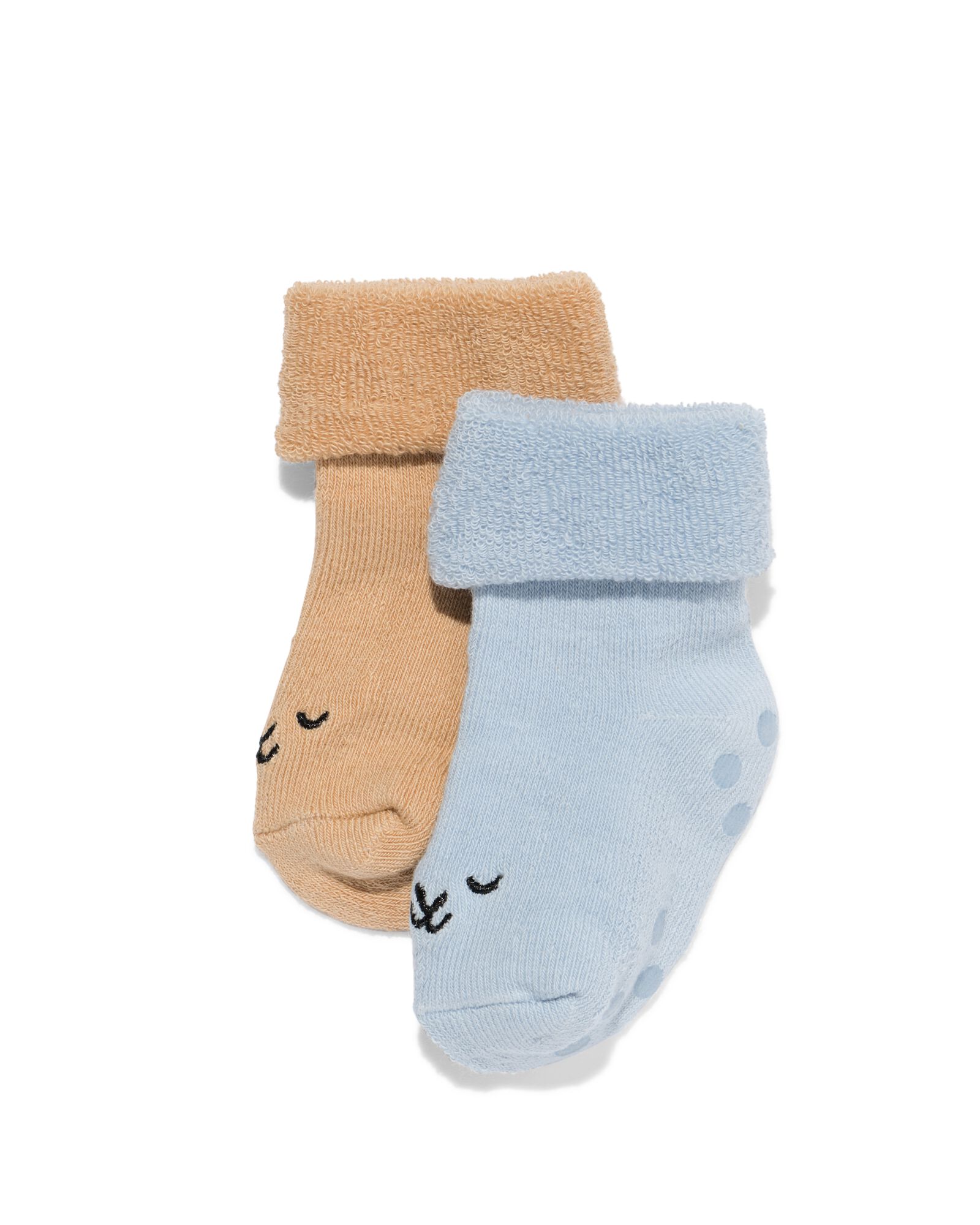 babysokken terry middenblauw middenblauw - 4700760MIDBLUE - HEMA