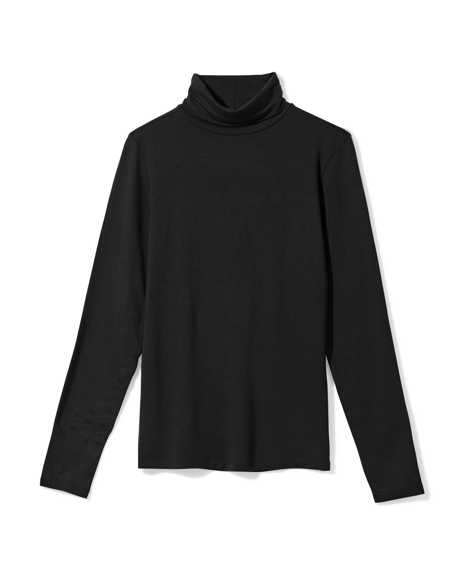 dames themo t-shirt col zwart XL - 36364184 - HEMA