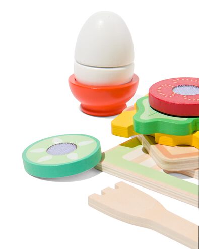 ontbijtset hout 9-delig - 15140134 - HEMA