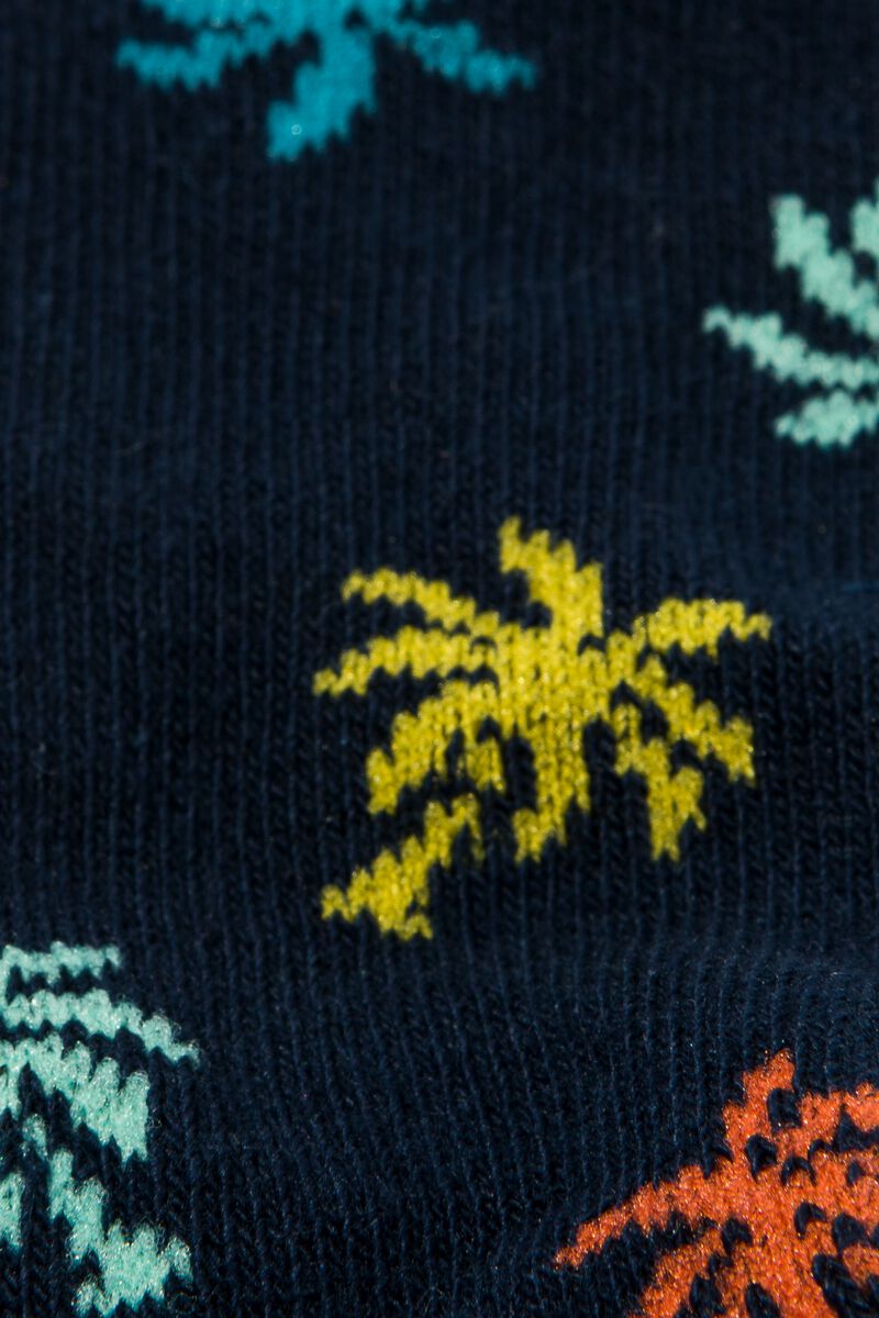 5er-Pack Kinder-Socken, tropische Muster dunkelblau - 1000026517 - HEMA