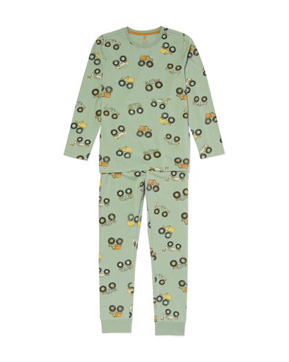 Kinder-Pyjama, Autos hellgrün hellgrün - 23070580LIGHTGREEN - HEMA