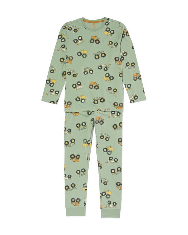 pyjama enfant voitures vert clair vert clair - 23070580LIGHTGREEN - HEMA