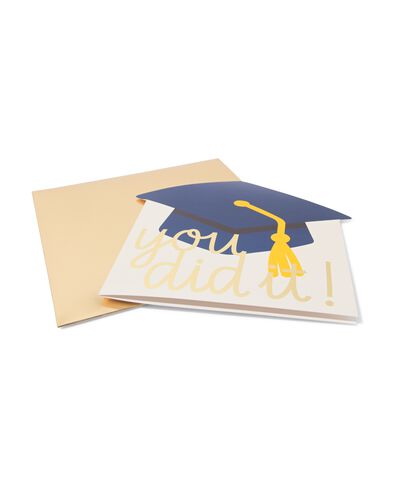 carte de v&oelig;ux XL 21x21cm r&eacute;ussite enveloppe - 60800676 - HEMA