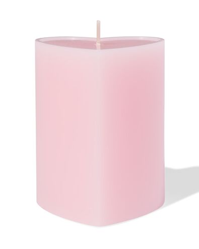 kaars 8x4cm hart - 61100248 - HEMA
