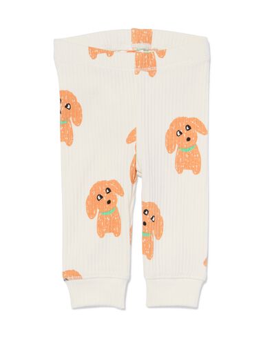 legging c&ocirc;tel&eacute; avec chien pour nouveau-n&eacute; blanc cass&eacute; - 33404220OFFWHITE - HEMA