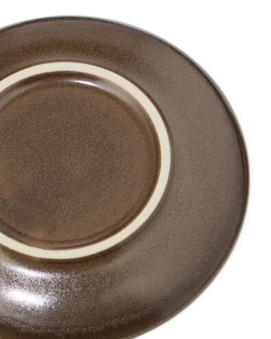 assiette &agrave; g&acirc;teau &Oslash;16cm Puur fa&iuml;ence marron fonc&eacute; - 9650178 - HEMA