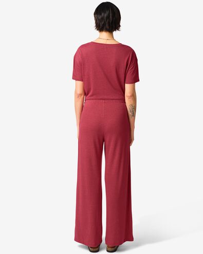 damesbroek Cora regular fit rood rood - 36209380RED - HEMA
