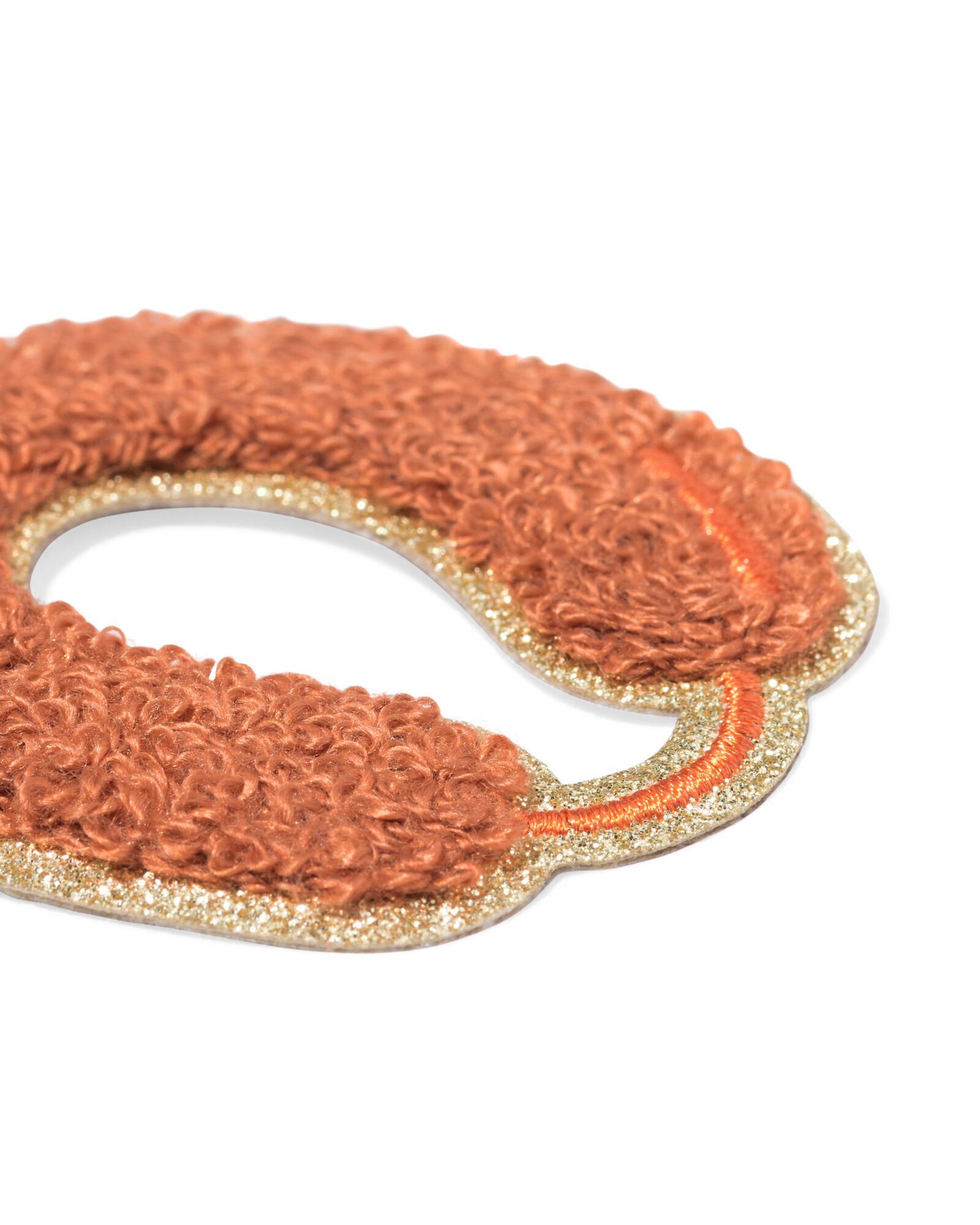 carnaval strijkembleem 6x7cm rookworst - 60800266 - HEMA