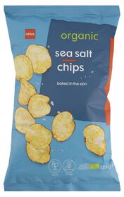 chips au sel marin bio 125g - 10675016 - HEMA