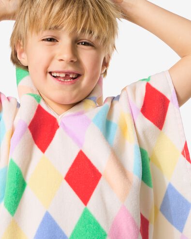 poncho enfant 60x60cm velours cirque - 5200263 - HEMA