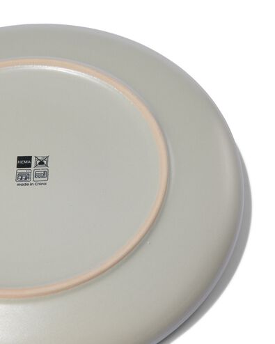assiette plate 27 cm - Helsinki - émail réactif - gris clair - 9602013 - HEMA